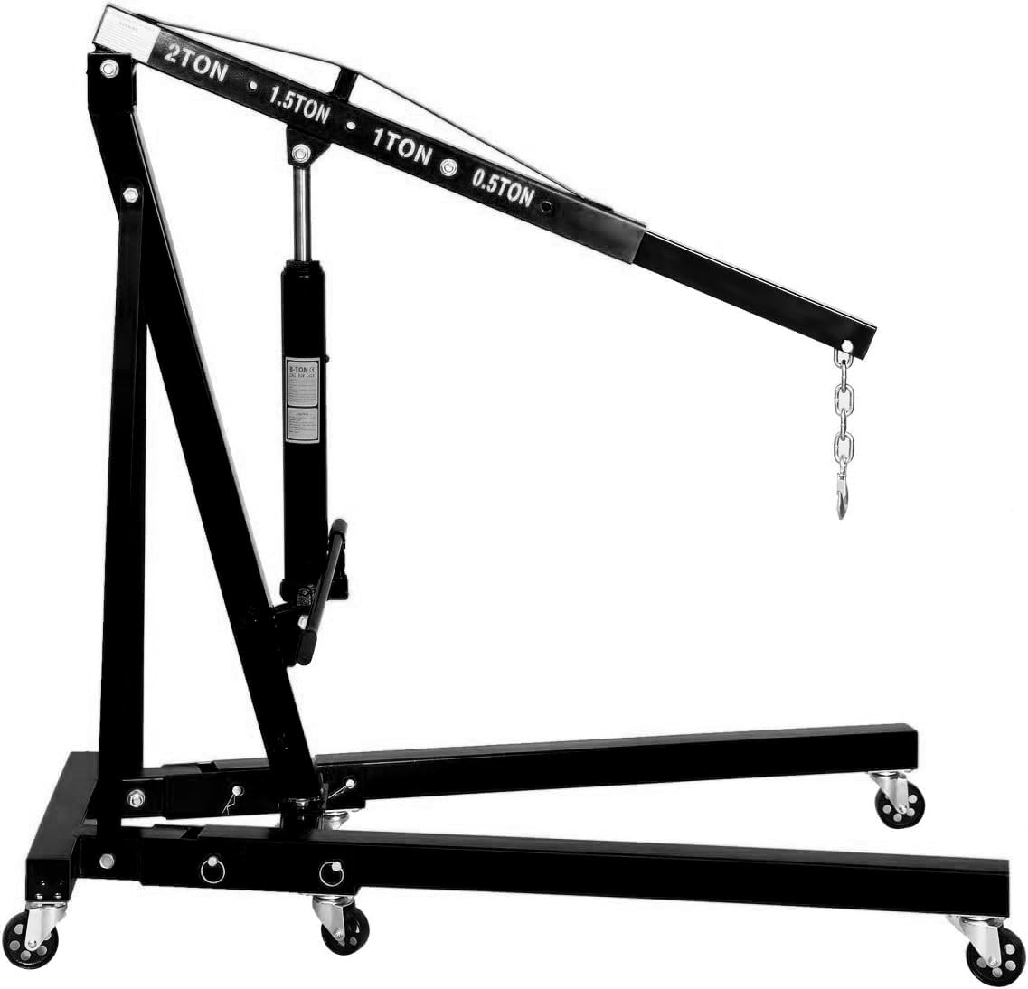 VOLTZ Alloy Steel Engine Hoist 2 Ton Folding Hydraulic Cherry Picker Shop Crane Lifting machine