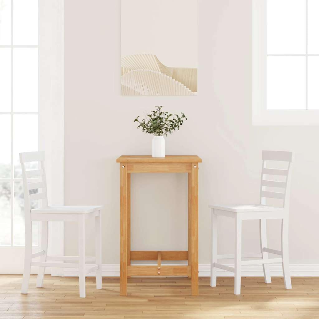 Chaises de cuisine en bois massif d'hévéa blanc avec dossier ergonomique haut de gamme
