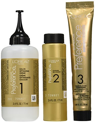 L'Oréal Paris Superior Preference Fade-Defying + Shine Permanent Hair Color, 2 Purest Black, 1 kit Hair Dye