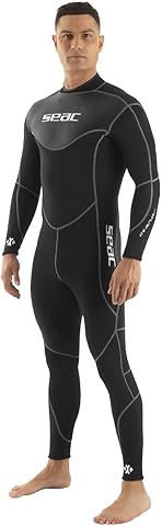 SEAC Sense Long Man, Traje de una Pieza sin Capucha para Snorkel y Buceo, Neopreno 3 mm