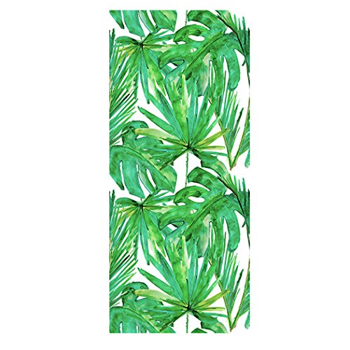 Outgeek Sticker Mural, DIY Sticker Cactus Tropical Green Feuilles Wall Decor Decal