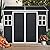 Jaxenor 8x6 FT Resin Storage Sheds Outdoor with Floor Included, Plastic Sheds & Outdoor Storage Clearance with 2 Windows and Lockable Door, Backyard Storage Sheds for Garden Tools, Bike