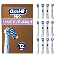 Oral-B Testine Di Ricambio per Spazzolino Elettrico Oral B Pro Sensitive Clean, 12 Testine,...