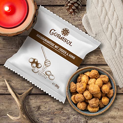 Corasol Premium Nuss-Mix Adventskalender mit 24 verschiedene Nussmischungen zum Knabbern & Snacken (720 g)