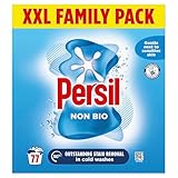 Persil Non Bio Washing Powder XXL Family Pack gentle next to sensitive skin for outstanding stain removal in cold washes 77 washes (3.85 kg)