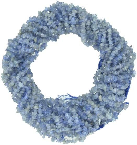 ShreeCrystalsBeads Natural Tanzanite Gemstone Chips Beads for Jewelry Making Free Form Shape, Tanzanite Chips, 25 Strands each of 34" Length