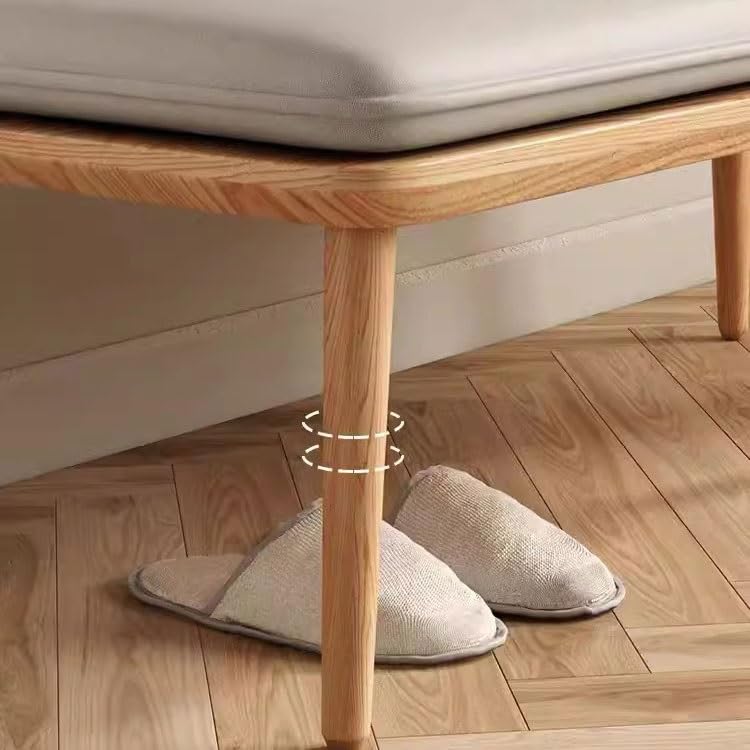 Taburete para cambiar zapatos estable de madera para sofa de casa 7