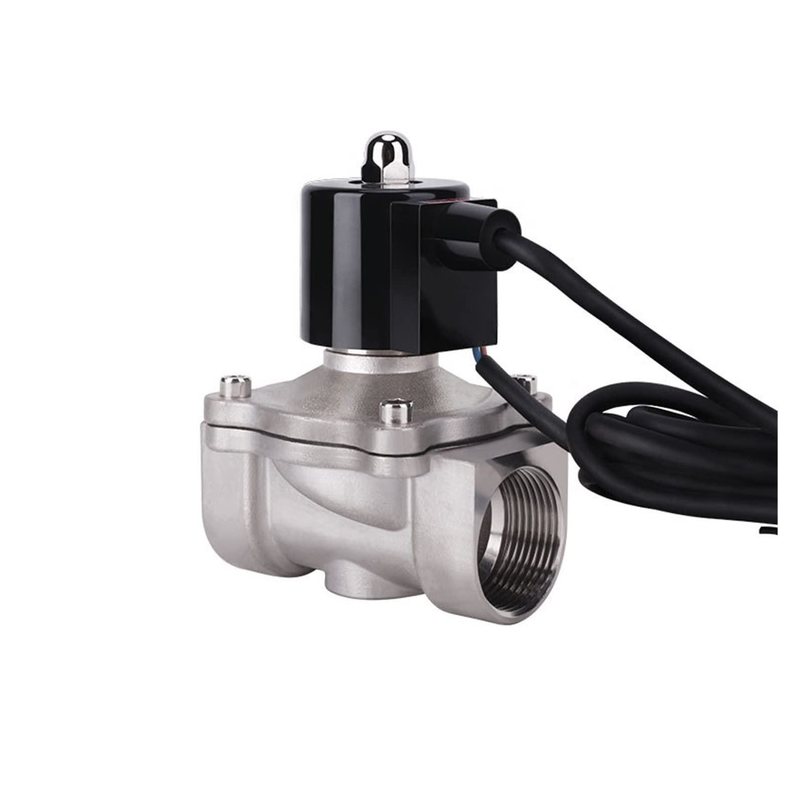 1-1/4" 304 Stainless Steel Fountain Solenoid Valve 110V 24V 12V 24v Normally Closed Solenoid Valve for Underwater(110VAC-VITON-SEAL)