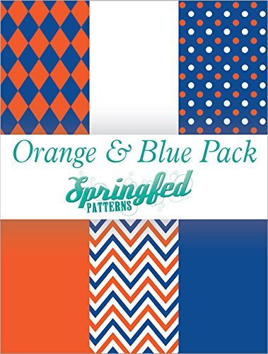 Orange blue patterns
