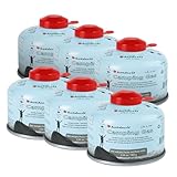BlueFire Isobutane Fuel Canister Butane Propane Blend Fuel 100 Gram Camping Stove Fuel Gas Canister 3.53oz(6 Packs)