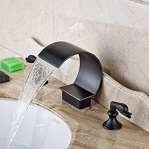 Grifo de lavabo cascada curva XJBTBA con diseño moderno para un baño elegante 5