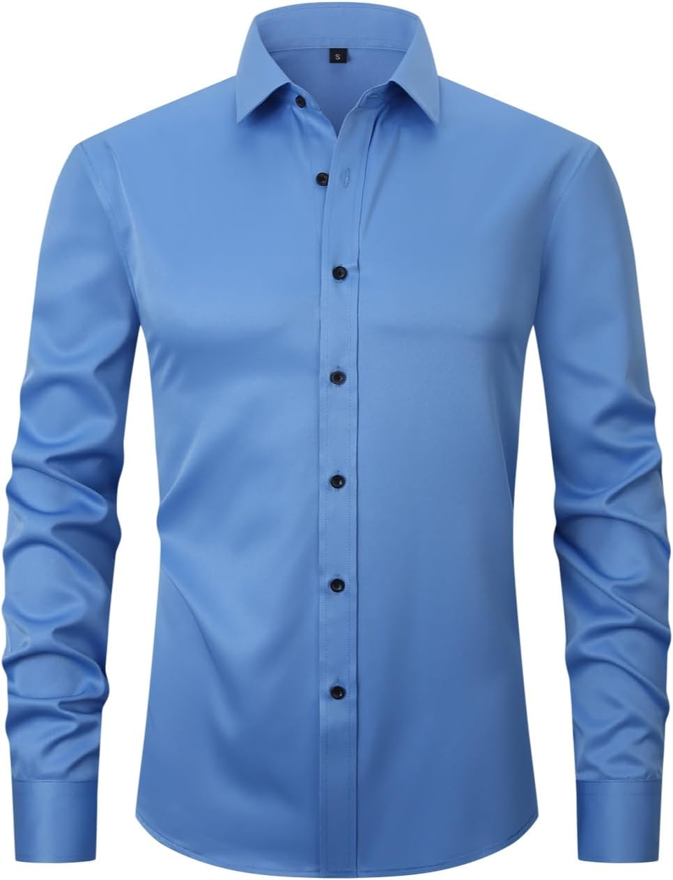 corfty Men Long Sleeve Dress Shirt – Regular Fit Stretch Free-Wrinkle Button Down Shirt corfty Men Long Sleeve Dress Shirt – Regular Fit Stretch Free-Wrinkle Button Down Shirt