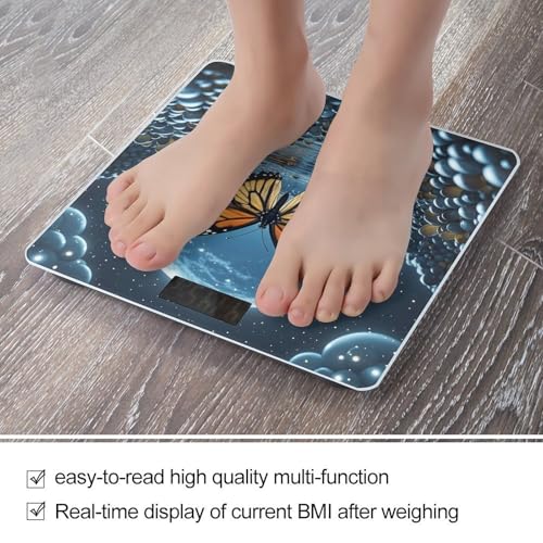 Báscula digital de baño con pantalla LED clara miniatura 5
