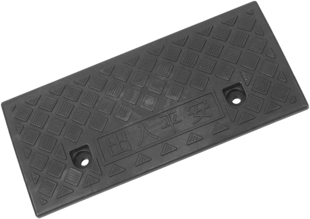 Rubber Ramp Mat for Cars Lightweight Non- Slope Pad for Easy Climbing Use High for Driveways Wheelchairs and Mobility