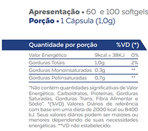 Vitaminlife Óleo De Linhaça 1000 Mg (Flaxseed Oil) - 100 Caps