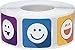 Emoji Quadrato Adesivi con la Faccia Felice, 25 mm 1 Pollice Etichette Divertenti 500 Pacchetto