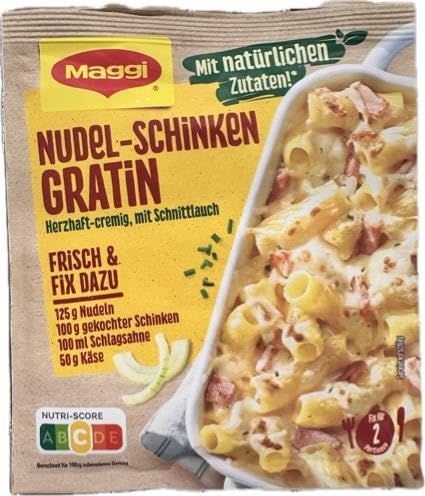 Maggi nudel-schinken gratin, Creamy Sauce Mix, Ready to Cook, 35g Packet for 2 Servings