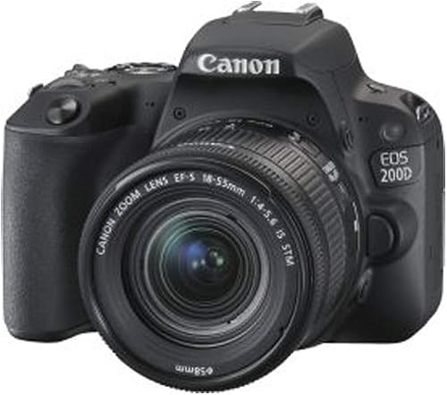 Canon EOS 200D 18-55 IS STM Blk - Fotocamera Reflex Digitale - Nero - 1