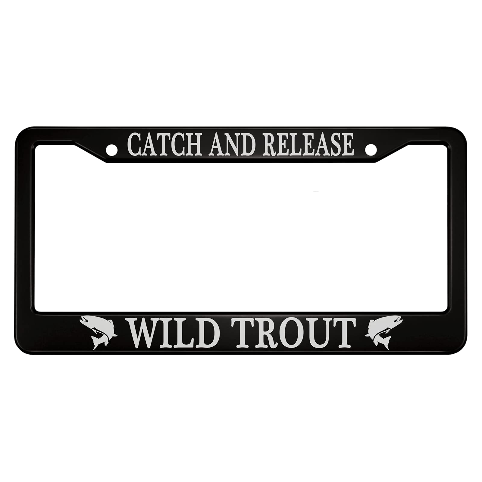 OFloral License Plate Frame - Aluminum Alloy, 12.4x6.4 Inch, Fits US Standard Plates - View #6