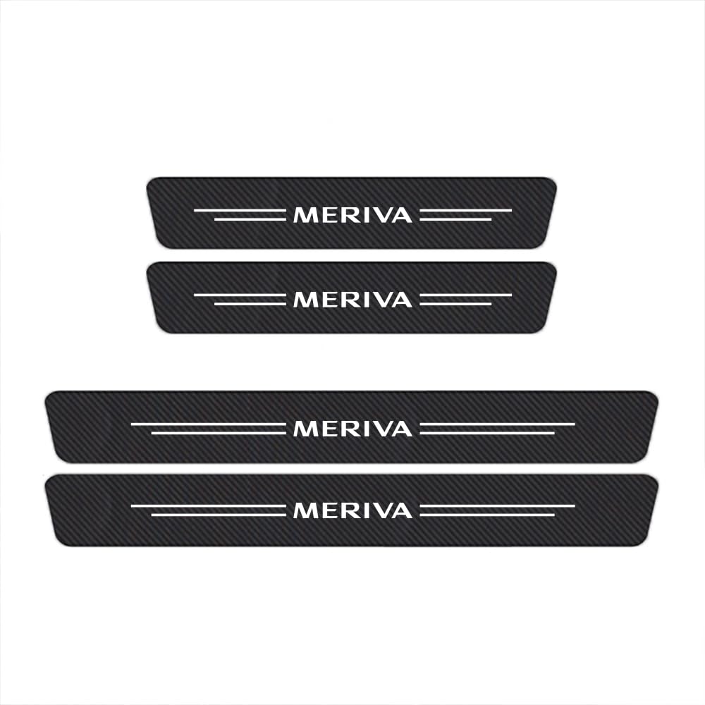 Sdyayfge Normal 4Pcs Kick Plates Car Door Sill Protector,For Opel Meriva