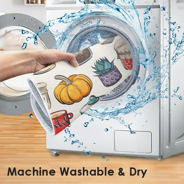 Miniatura 5 de Tapete absorbente para secar platos, utensilios de cocina, platos de panadería, café, almohadilla de microfibra para encimera de cocina, decoración