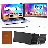 Newwin Laptop Screen Extender Ultra Thin Lightweight 15.3" FHD 1200P IPS Dual Screen Laptop Monitor Extender Portable Extra Extended Monitor for 15-17.3" Laptops Compatible with Windows Chrome Macbook