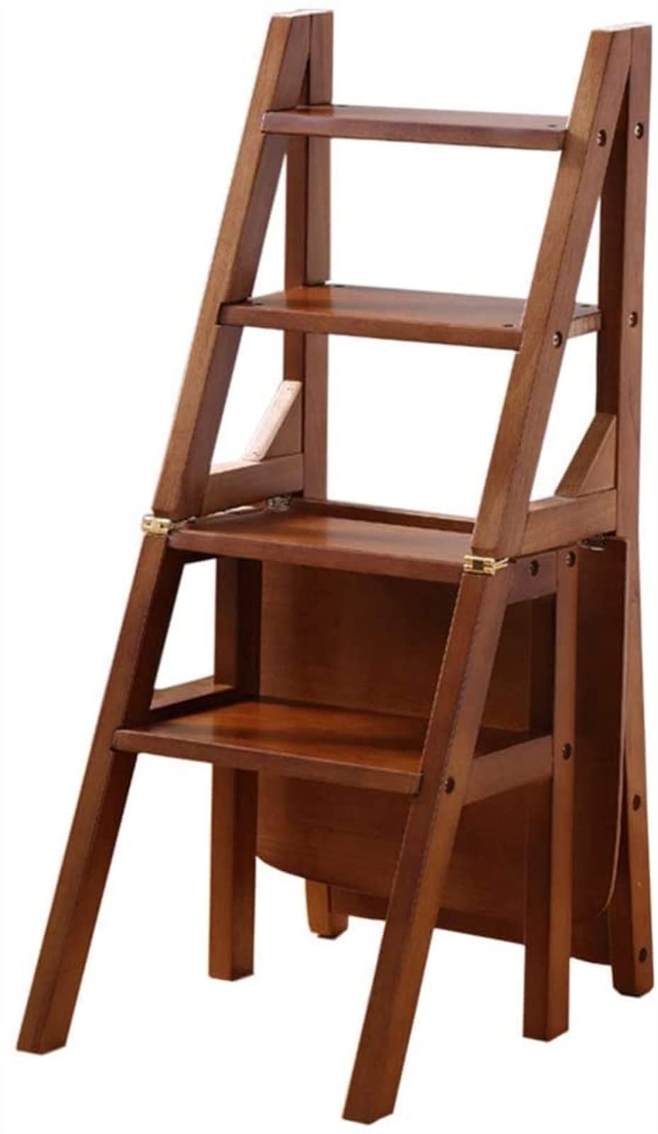 Bibliothèque multifonction Climb étagère de rangement salon chambre échelle bois 4 marches