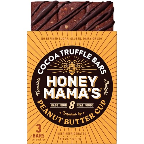 Honey-Mamas-Peanut-Butter-Cup-Cocoa-Truffle-Bars-No-Refined-Sugar-Gluten-Free-Dairy-Free-Soy-Free-Paleo-25-Ounce-3-Serving-Bar Honey Mamas Peanut Butter Cup Cocoa Truffle Bars No Refined Sugar Gluten Free Dairy Free Soy Free Paleo 25 Ounce 3 Serving Bar