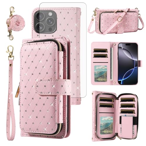 Coque iPhone 16 Pro Max rose Asuwish ZSZXLLB US protection arrière légère