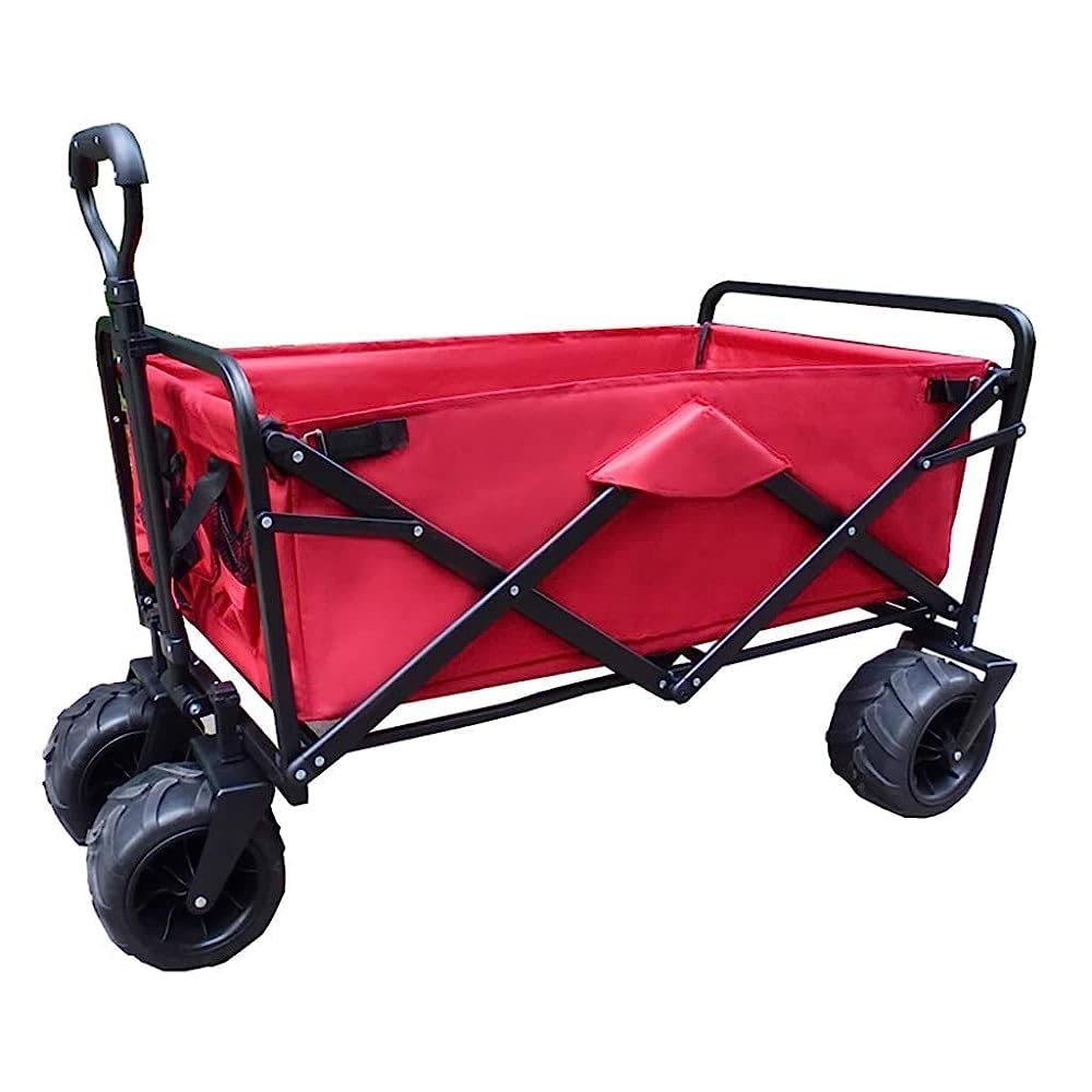 Handcart Portable Folding Garden Trolley Cart Heavy Duty Wagon Multi-Functi