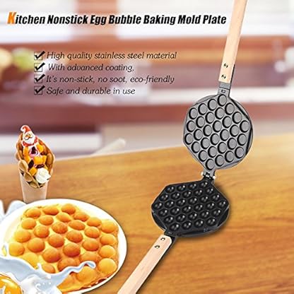 Waffeleisen Bubble Waffel, Bubble Waffeleisen, bubblewaffelmaker aus Edelstahl, Waffeleisen für Bubble, Bubble Waffle Maker für den gewerblichen Gebrauch zu Hause Küche Antihaft mit Fester – Bild 4