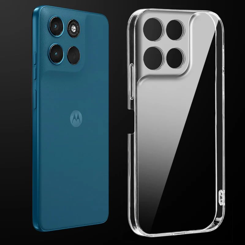 Image of DIZORO Compatible with Motorola G67 Power / G57 Power 5G Back Cover Case Clear,[ Anti Yellow ][Military Grade Protection] Hard PC Back Cover Transparent