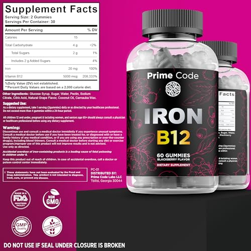 Iron-Gummies-for-Women-Men-with-Vitamin-B12-20mg-Iron-Supplement-for-Adults-Free-Blood-Builder-for-Anemia-Vitamin-B12-Gummies-with-Iron-Natural-Blackberry-Flavor-Vegan-Non-GMO-30-Day-Supply