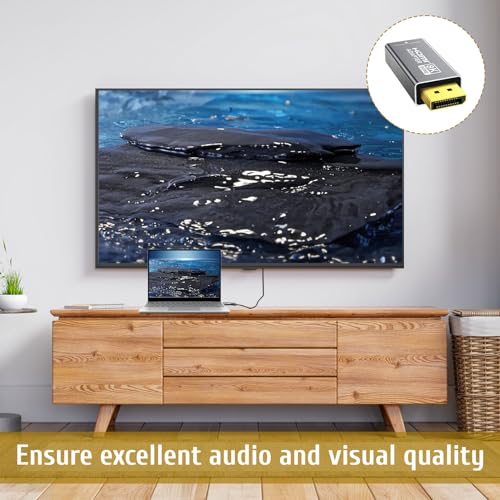 1Pcs 8K DisplayPort to HDMI Adapter,DP to HDMI Converter,8K@60Hz,4K@120Hz Display Port Male to HDMI Female Port,Uni-Directional DP1.4 to HDMI 2.1 Adapter,DP to HDMI Adapter for HP, Projector,Desktop - Image 3