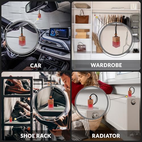 Image of Opio Gift Set Car Air Freshener for Women | Perfume Inspired Car Fragrances | Strong Automotive Freshener with Odor Eliminator Technology | Long Lasting Automotive Freshener by Perfa