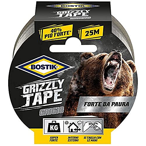 BOSTIK Grizzly Tape Nastro telato grigio 25m x 50mm