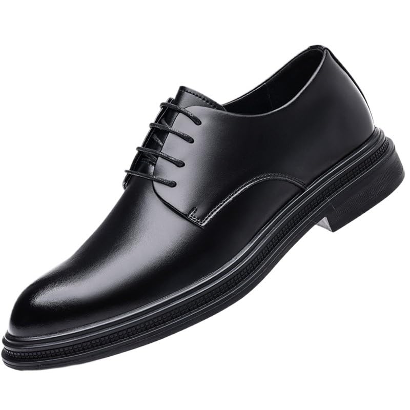 Men's Comfort Retro Dressy Suit Tuxedo Walking Shoes Men Patent Leather Lace Up Classic Formal Dress Shoes Mens Business Oxford Shoes