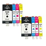  TASLIN OEM 12 pièces 920XL Cartouche d\'encre Compatible for HP920XL 920 hp920 H-P 920 for imprimantes H-P Off1sejet 6500 6500A 6000 7000 7500 7500A Accessoires (Color : 2set)