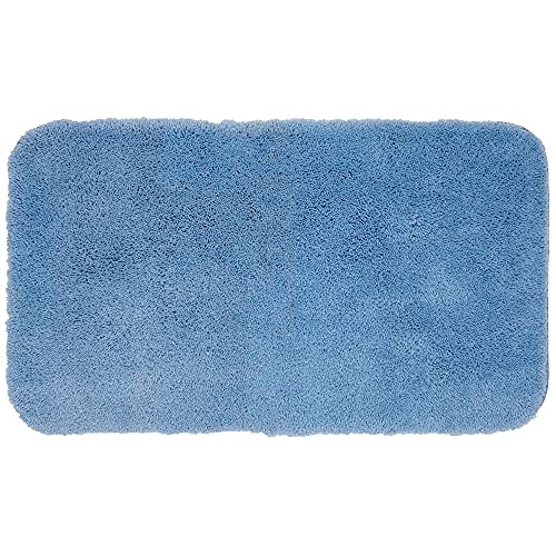 Mohawk 17" X 24" Plush And Soft Bath Rug, Blue #TOP8