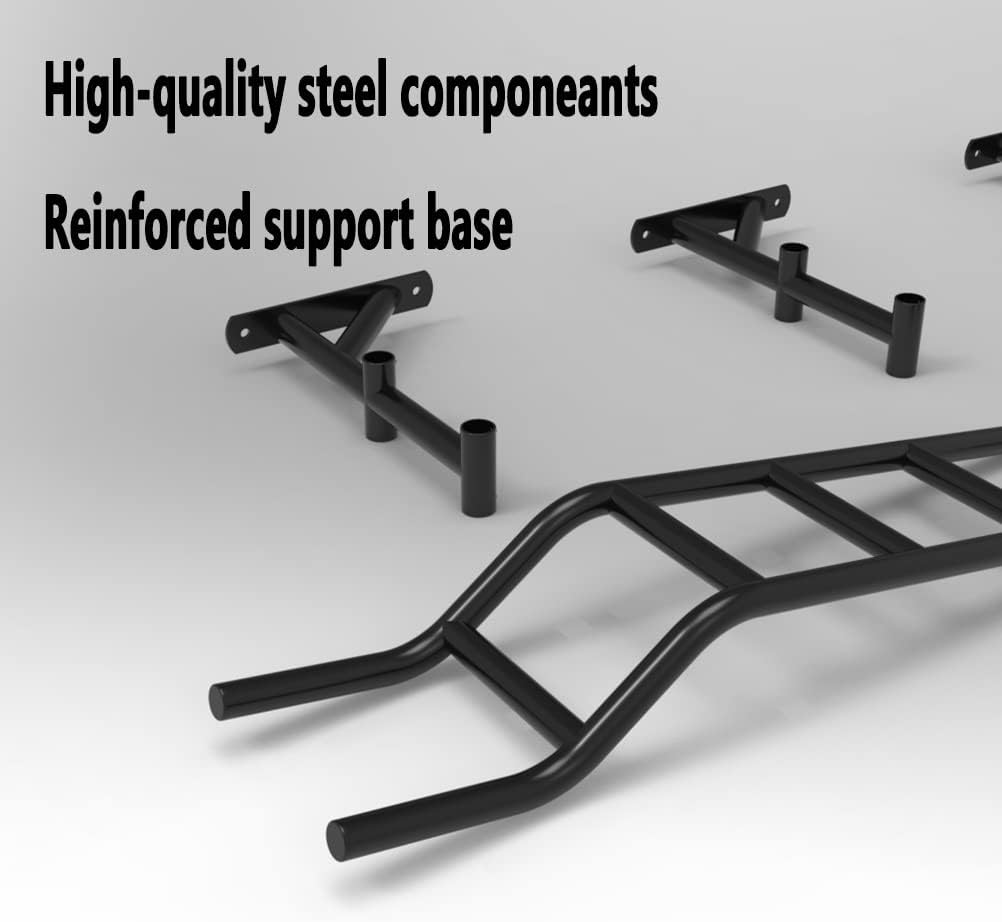 Wall Mounted Pull Up Bar, Heavy Duty Steel Climbing Frame/Parallel Bars/Horizontal Bars, Home Gym Strength Training Fitness bar, Load 300kg