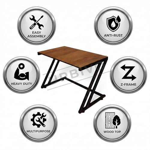 Image of Z-Series Microwave Oven Stand for Kitchen Microwave Stand for Kitchen Platform Wooden Top Metal Frame OTG Stand 40 kg Rust-Resistant 58x36.5x41 cm