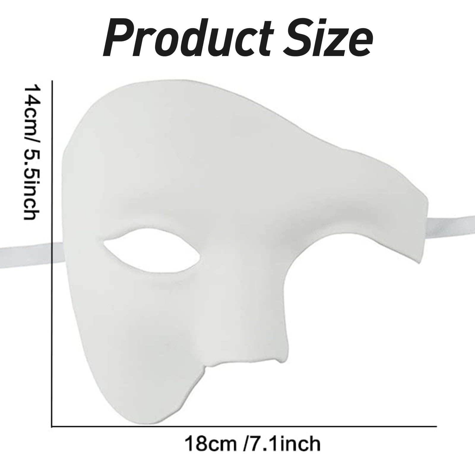 Aczyqws Masquerade Masks for Men Silver Venetian Mask Vintage Phantom of The Opera Mask - Image 2