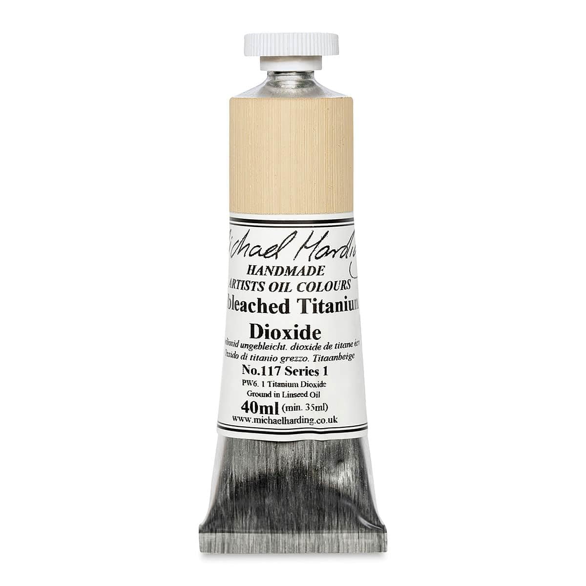 Michael Harding : Oil Paint : 40ml : Unbleached Titanium