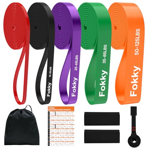 Fokky Fitnessbänder Widerstandsbänder - 5er Set, Resistance Bands...