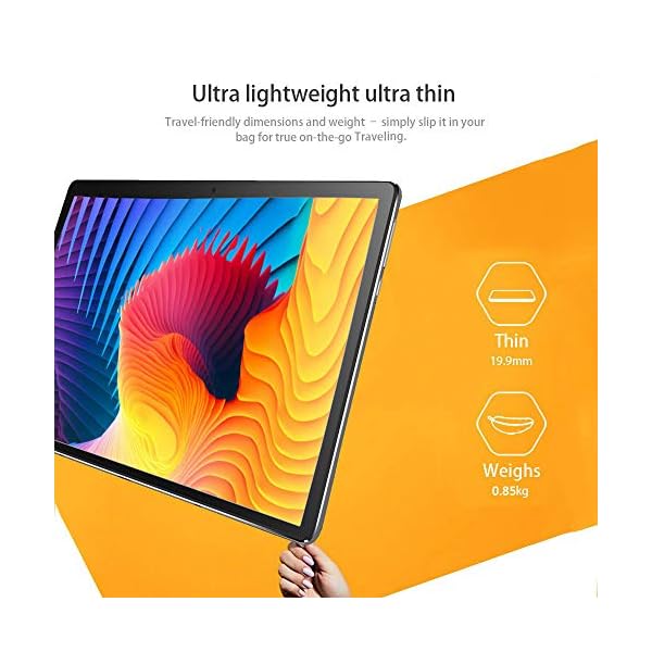 ZONKO Tablet 10 Inch Android 3G Phone Tablets with 32GB Storage Dual Sim Card 5MP Camera, WiFi, Bluetooth, GPS, Quad Core, HD Touchscreen, Support 3G Phone Call (Black)