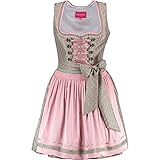 Krüger Dirndl Darling (50 cm) 50 cm (Mini) hellgrün, 40, ornament, Art.-Nr. 44465-51, Damen Dirndl Tracht