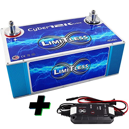Pkg Cyber 12K V2 - Limitless Lithium 10K-14K Power Range Battery + Nano-Hd Tender Battery Charger #TOP1