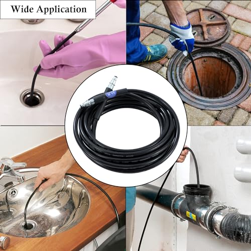 AIM Tools Pressure Washer Hose 6m with Quick Connect SDS Fittings Compatible with Bosch Pressure Washers, Extension Hose Drain Cleaning Kit - Image 6