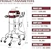 Adult Walker for Seniors Hemiplegia Rehabilitation Standing Framenti Recline, Anti-Rollover,Lower Limb Trainingdjustable Height,Walker Aid for The Disabled,Suitable