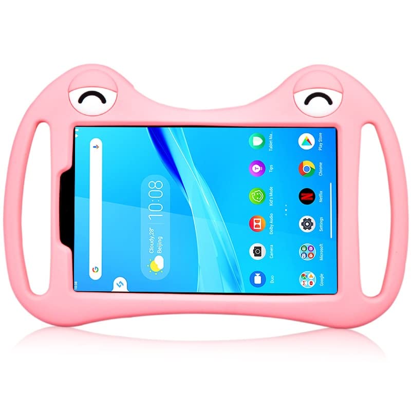 HAPPYA Silicon Case Compatible with Alcatel Joy Tab 2 2020 8.0 inch Tablet Kids Adjustable Folding Stand Cover for Alcatel Joy Tab 2 (Color : Pink, Size : Alcatel 3T 8 2020)